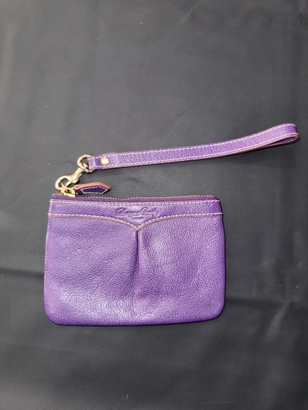 Dooney & Bourke Purple Leather Wristlet